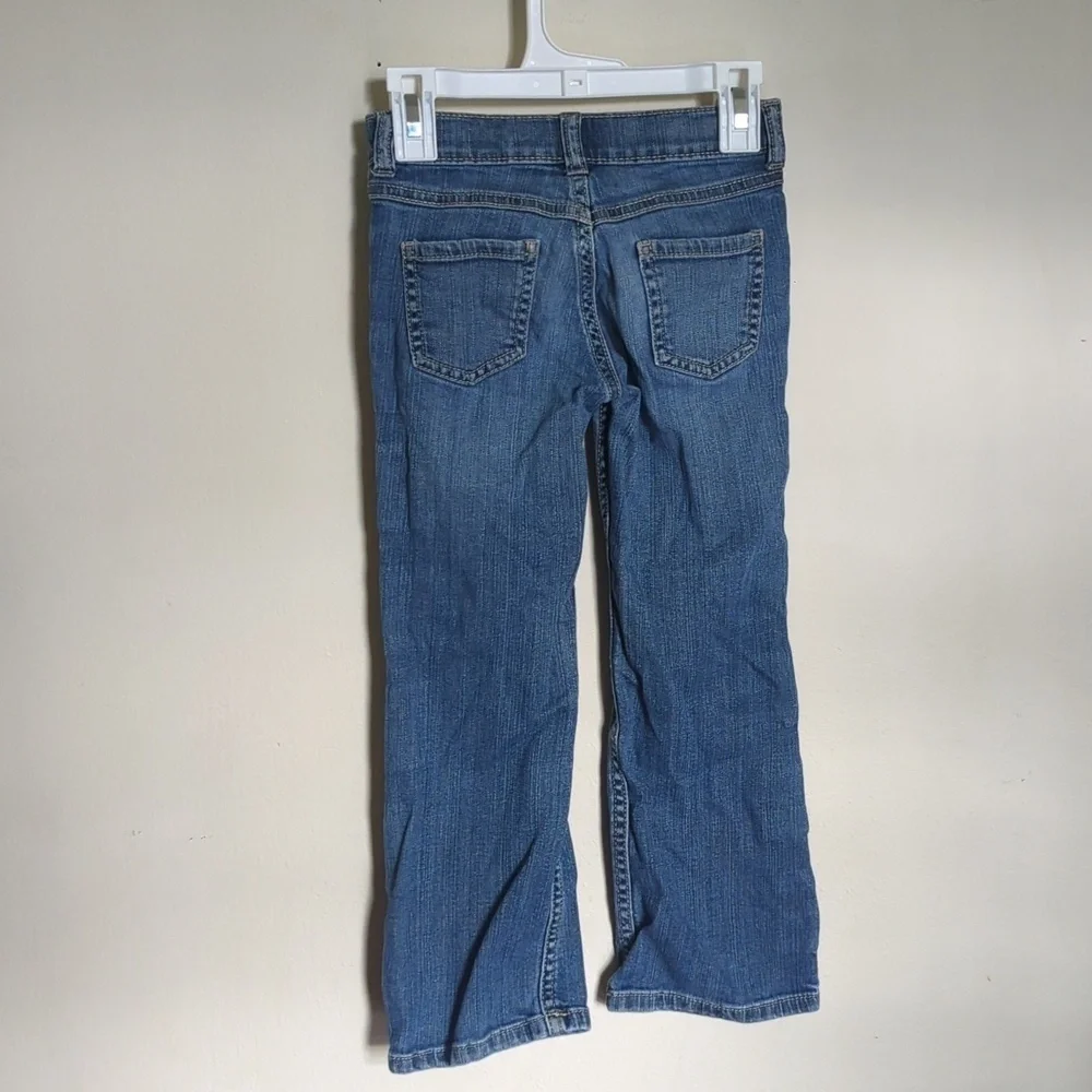 Gymboree Floral Embroidered Bootcut Jeans Boho Hippie Girls Size 6